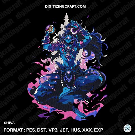 Shiva Embroidery Design File – Digitizing Craft