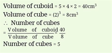 how many cubes of 1 cu cm can be made out of a cuboid of dimensions 5 ...
