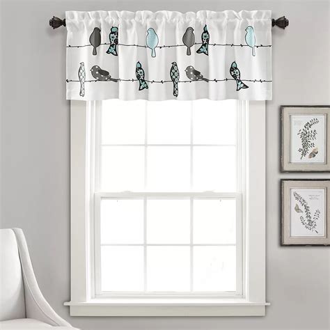 Lush Decor Rowley Birds Room Darkening Valance