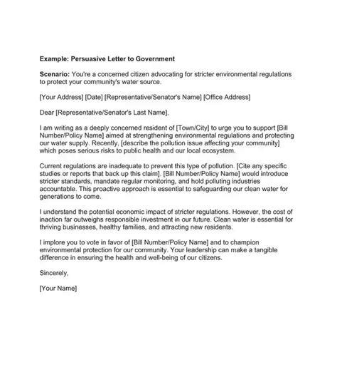 Persuasive Letter Example 的图像结果