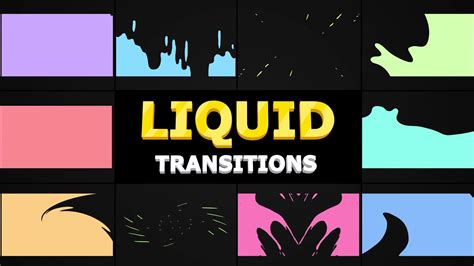Smooth Liquid Transitions | Premiere Pro MOGRT Videohive 25428670 ...
