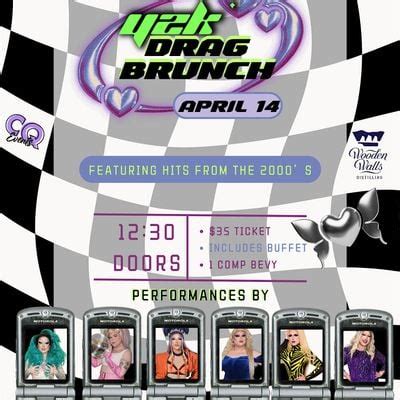 Y2K Drag Brunch - April 14th at Wooden Walls Distilling!, Wooden Walls ...