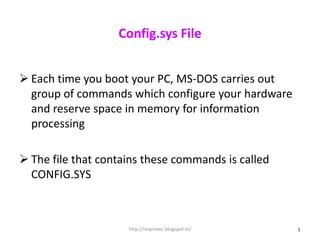CONFIG.SYS Tutorial 的图像结果