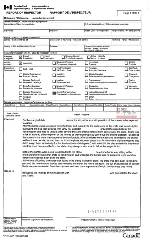 IATA Live Animal Regulations Violated and Ailing Horse – The Canadian ...