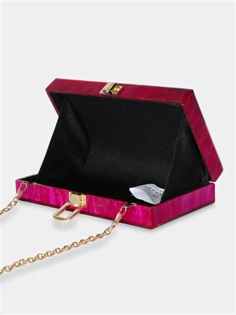 Buy Caprese Gaida Clutch Small Fuchsia @ Rs.2249 | Caprese Bags