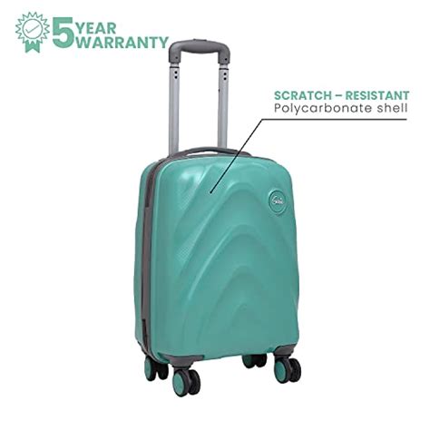 Buy Genie Diana Trolley Bag Small Size, 55 cms Spearmint Hard Side ...