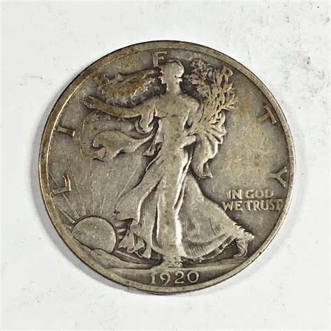 1920 Silver Walking Liberty Half Dollar | Property Room