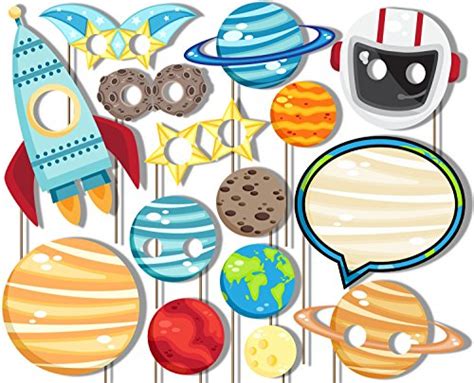 Buy Outer Space Solar System Photo Booth Props Kit - Party Camera Props ...