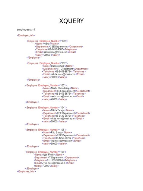 XQuery Examples 的图像结果