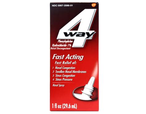 Snapklik.com : 4-Way Nasal Spray Fast Acting 1 Ounce