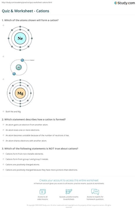 Free Science Lessons Identifying Cations 的图像结果