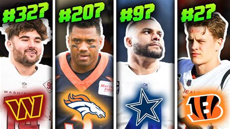 Ranking all 63 starting quarterbacks from the 2025 NFL season