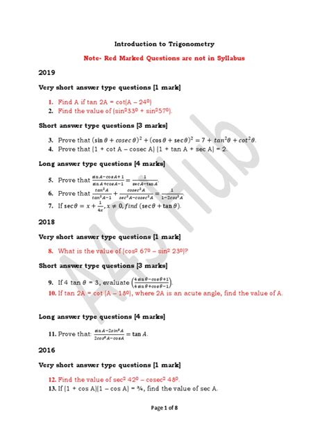 Image result for Trigonometry Pyqs