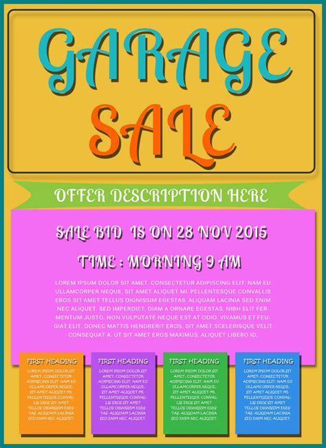 Garage Sale Flyer Template - KAESG BLOG