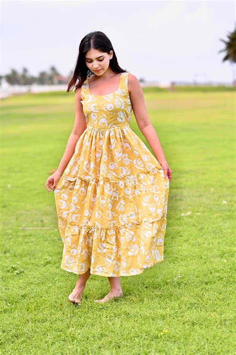 Amara Jade Green Cotton Frill Dress – Radheys