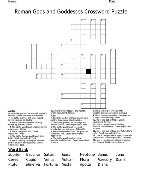 Rosy Fingered Greek Goddess Crossword - prntbl.concejomunicipaldechinu ...