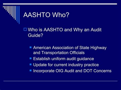 AASHTO Audit Guide 的图像结果