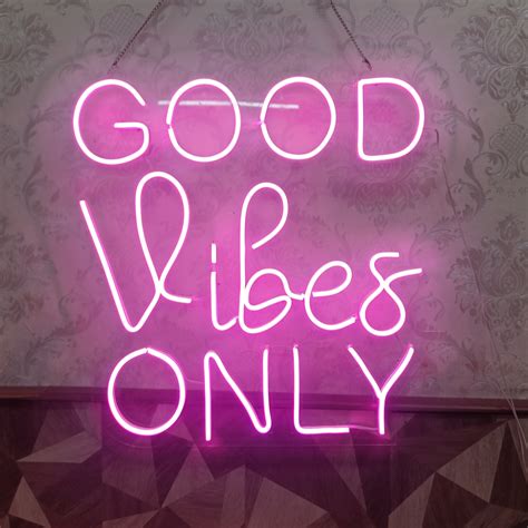 Good vibes Only Neon Sign | Buy Neon Signs Online | Custom LED Neon Li ...