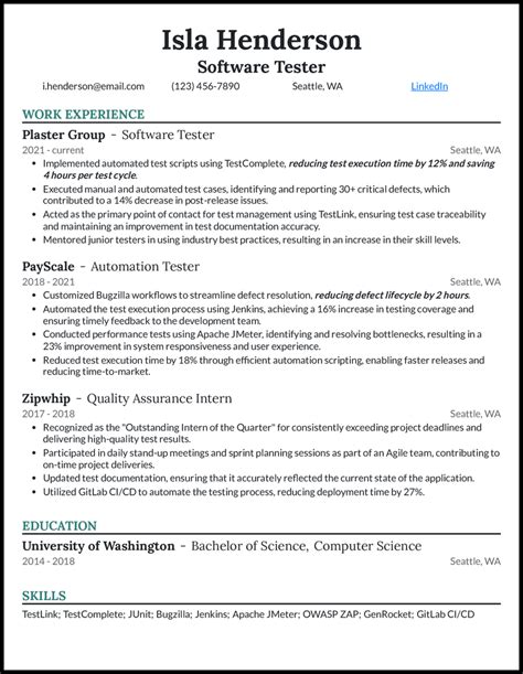 JavaScript Tester Resume 的图像结果