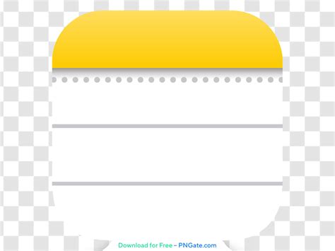 Notepad Icon in Yellow and White – Free PNG - PNGate
