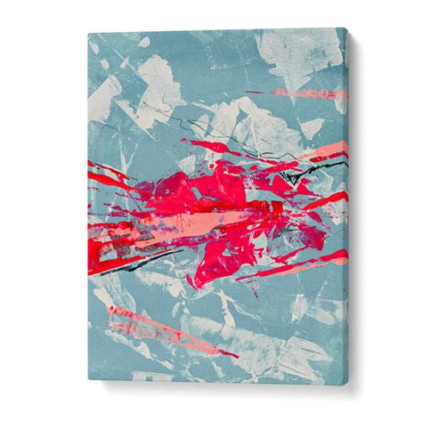 Crimson Chaos Burst Abstract Paintings Collection – Asianmonk