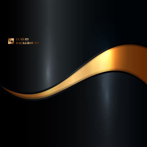 Gold glitter particles in the form of waves Vector Image