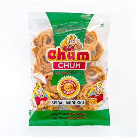 Chum Chum Spiral Murukku/Chakli (Pack 3, 600 GM) | Crispy & Delicious ...