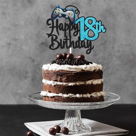 Buy Video Game Happy 18th Birthday Cake Topper - Video Game Boy's 18th ...