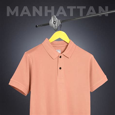 Pure Cotton Polo Plain T Shirts (Light Orange) Without Pocket – Pitshirts