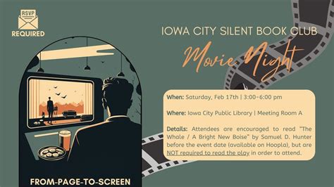 From-Page-to-Screen Movie Night & Discussion: The Whale, Iowa City ...