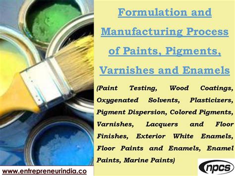 Paints & Pigments: Formulation, Testing & Applications