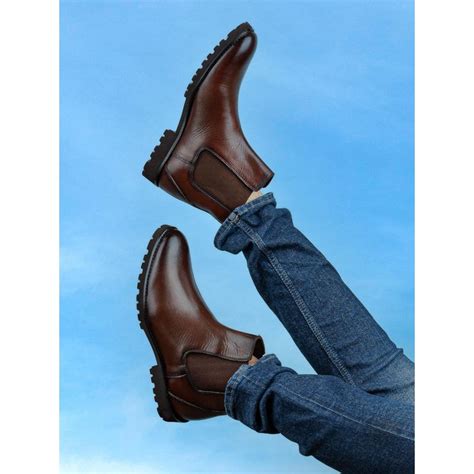 Buy La Botte Men Brown Solid Chelsea Boots Online
