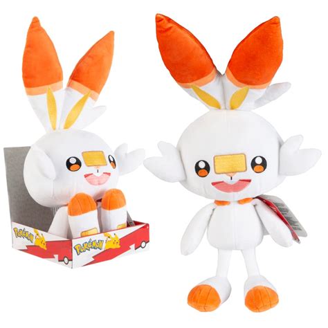 Buy Pokemon Cuddly Toy XXL Scorbunny Hopplo 30 cm - Pokemon Plush Toy ...