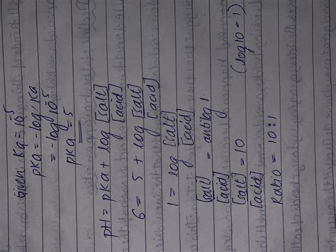 41. For preparing a buffer of pH = 6 by mixing sodiumacetate and acetic ...