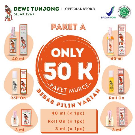 Jual Paket Murce Minyak cap Dewi Tunjong - Paket A, Minyak Angin - Kab ...
