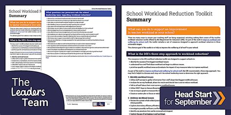Guidance for Governors: School Workload Reduction Toolkit