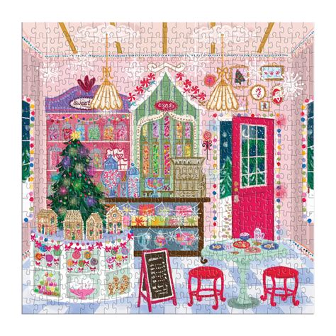 Joy Laforme Gingerbread Cottage 500 Piece Puzzle In A House - Galison