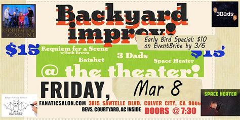 Backyard Improv in the Theater at fanaticSalon, 3815 Sawtelle Boulevard ...