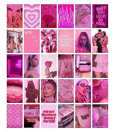 Thepaper9store wall collage kit (Boujee Pink) : Amazon.in: Home & Kitchen