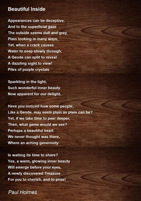 Beautiful Inside Poem Quotes Rumi Quote The Beauty You See In Me, Is