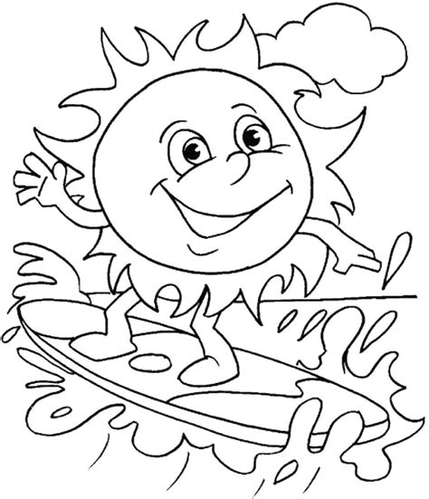 Collection of Free Printable Summer Coloring Pages - Free Printable