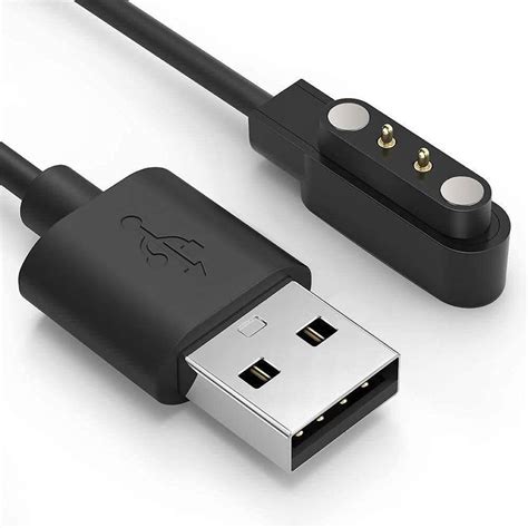 ModishOmbre Magnetic Charging Cable 0.45 m 2 Pin Smartwatch Charger ...