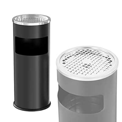 IRONWALLS Indoor Outdoor Trash Can with Lid, Black India | Ubuy