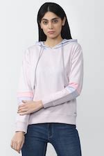 Buy Women Purple Patterned Hooded Neck Sweatshirt Online - 758755 | Van ...