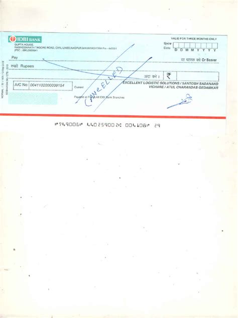 Image result for Cancelled Cheque PDF