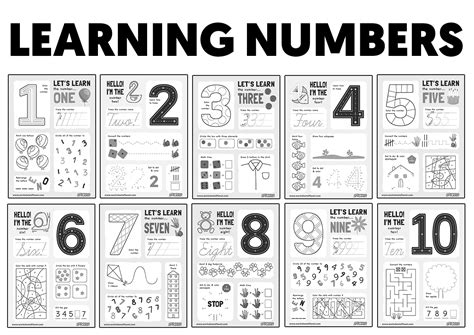Image result for Learning Numbers Worksheets