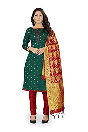 Buy MANVAA Banarasi Silk Fancy Designer All Over Small Butti Weaving ...