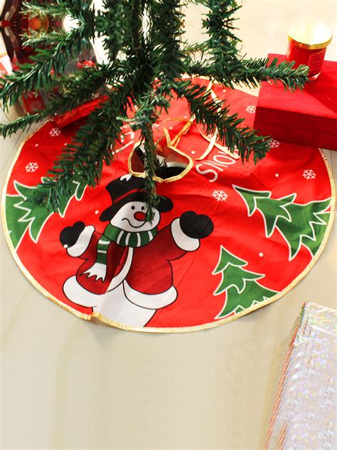 Buy | Tree Cloth for Christmas Decoration Item ( Red & Green ) | Tied ...