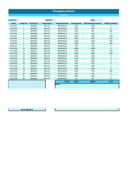 Daily Sales Report Format 的图像结果
