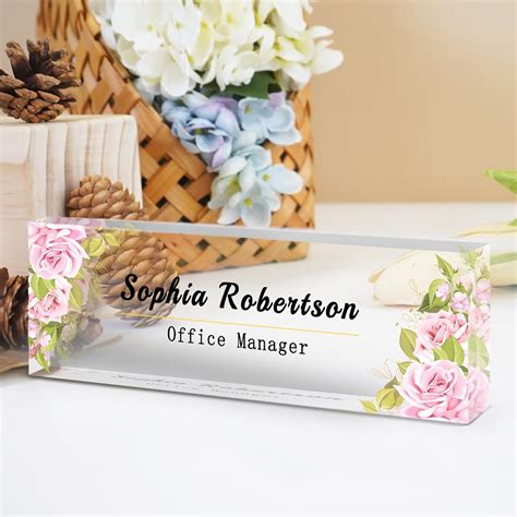 Amazon.com: Name Plates for Desks Personalized Custom Office Gifts ...